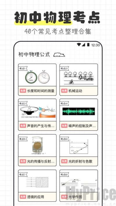 物理公式定律宝典